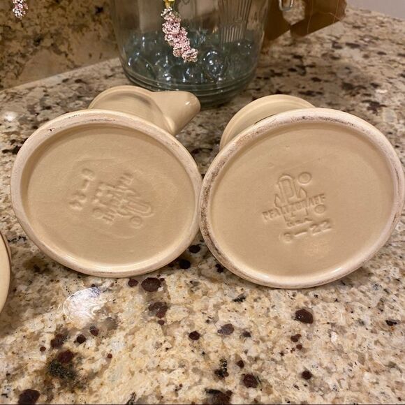 Vintage Pfaltzgraff Village Pattern Cream and Sugar Set USA Made Stoneware - Picture 7 of 11